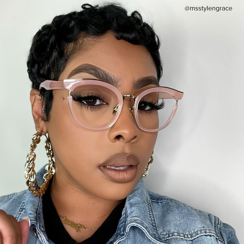 Eleanore Cat Eye Pink Glasses8