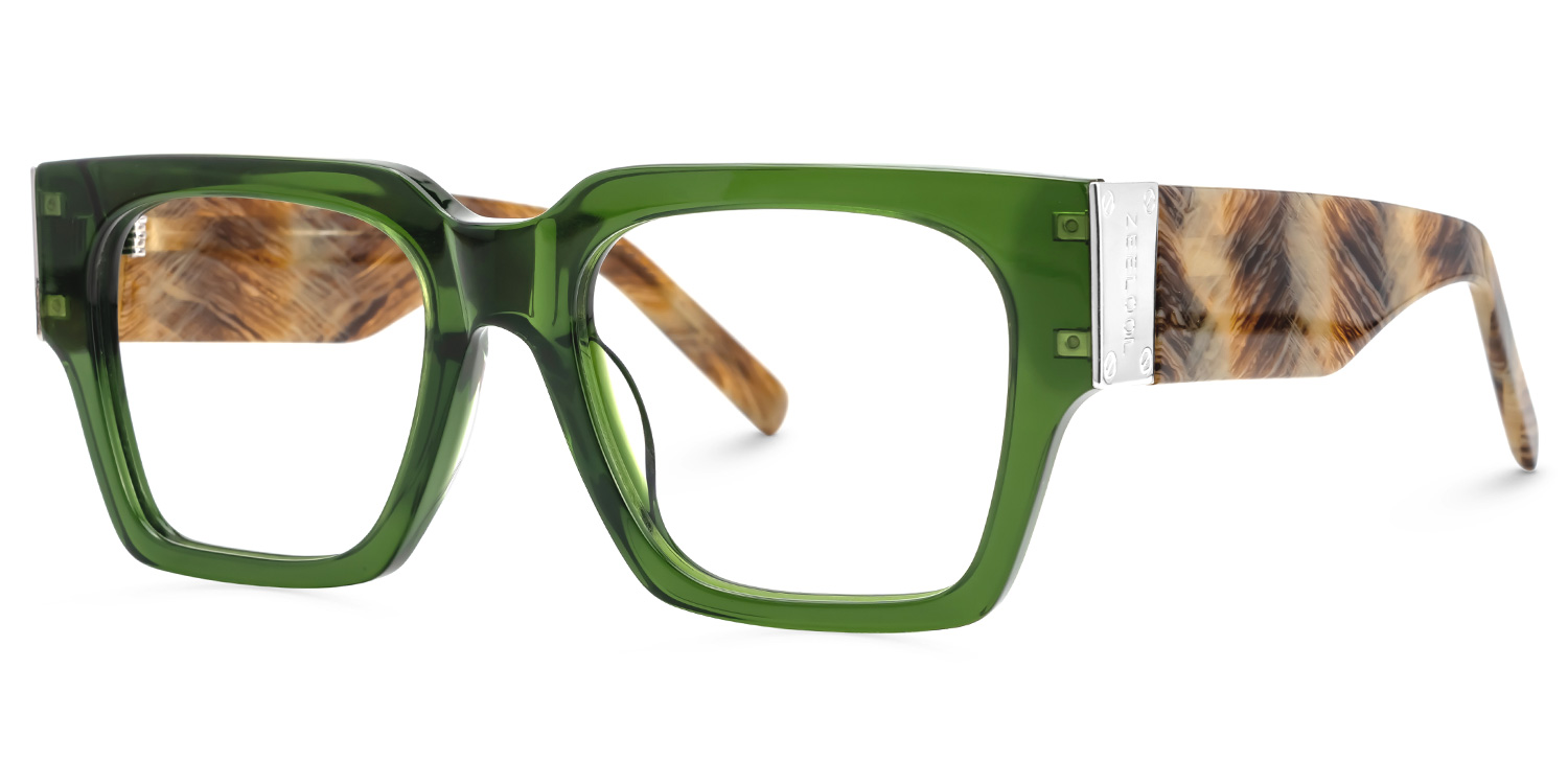 Dedee Square Green Glasses1