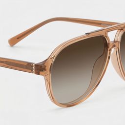 Drew Clear Brown Aviator Glasses4