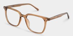 Jude Light Brown Square Glasses2