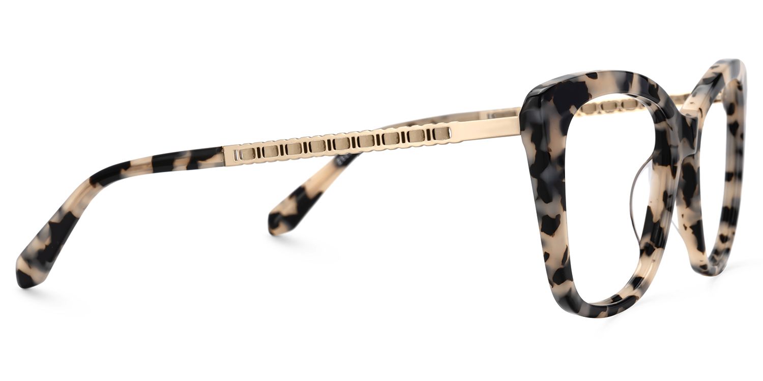 Deangela Tortoise shell Glasses With Metal Arms  | ZEELOOL UK3