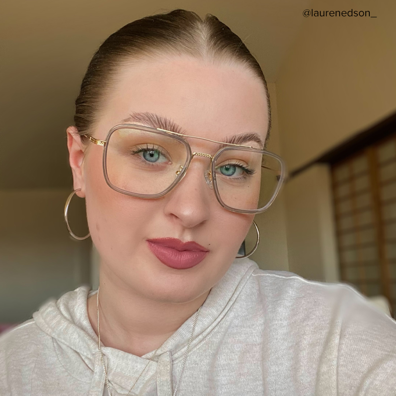 Nayeli Aviator Gray-Gold Glasses | ZEELOOL UK6