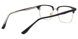 Booker Square Black-Gold Glasses5