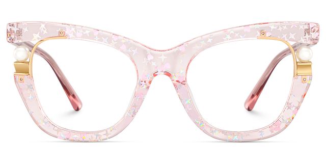 Pearl Cateye Pink Glasses