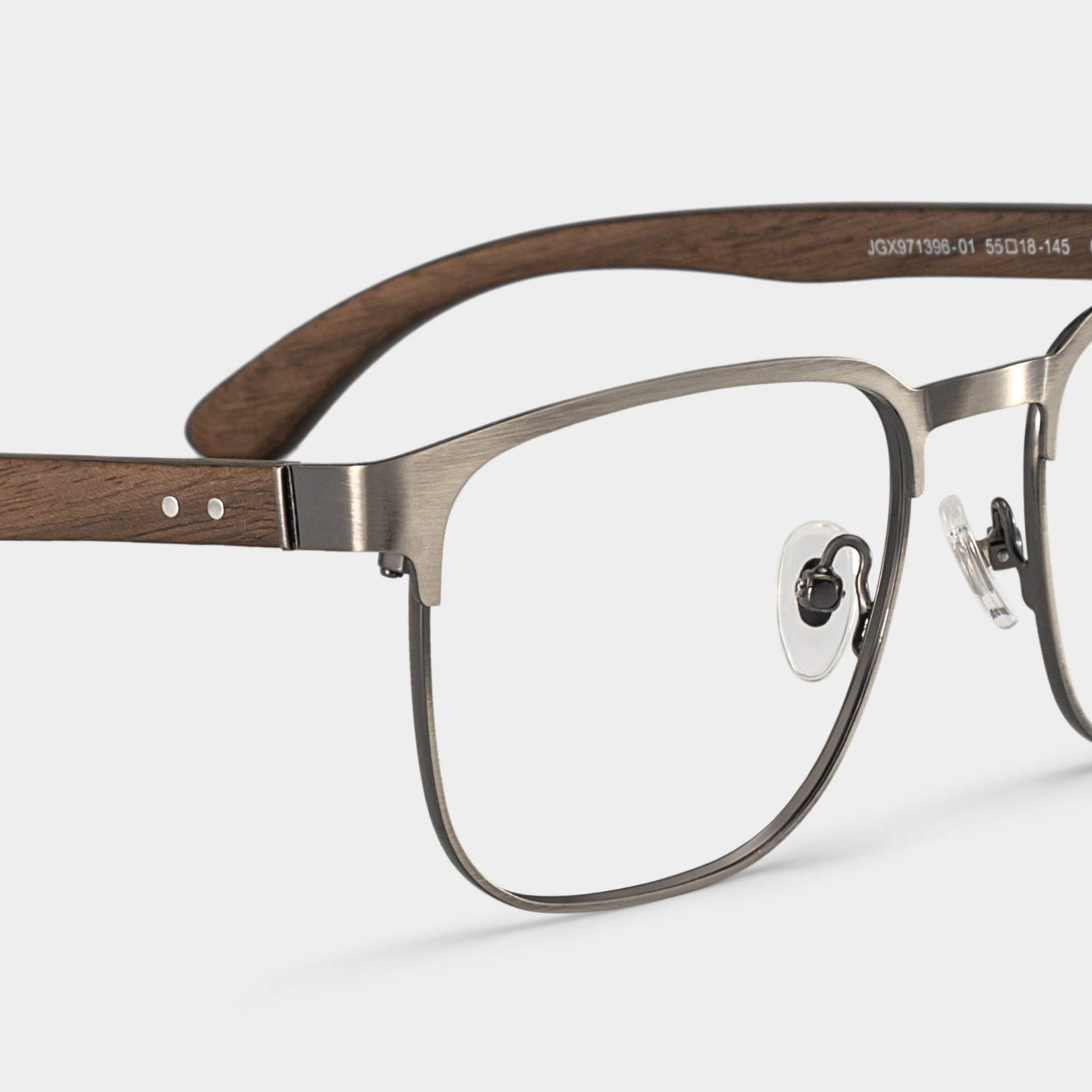 Luke silver browline glasses Online | ZEELOOL7