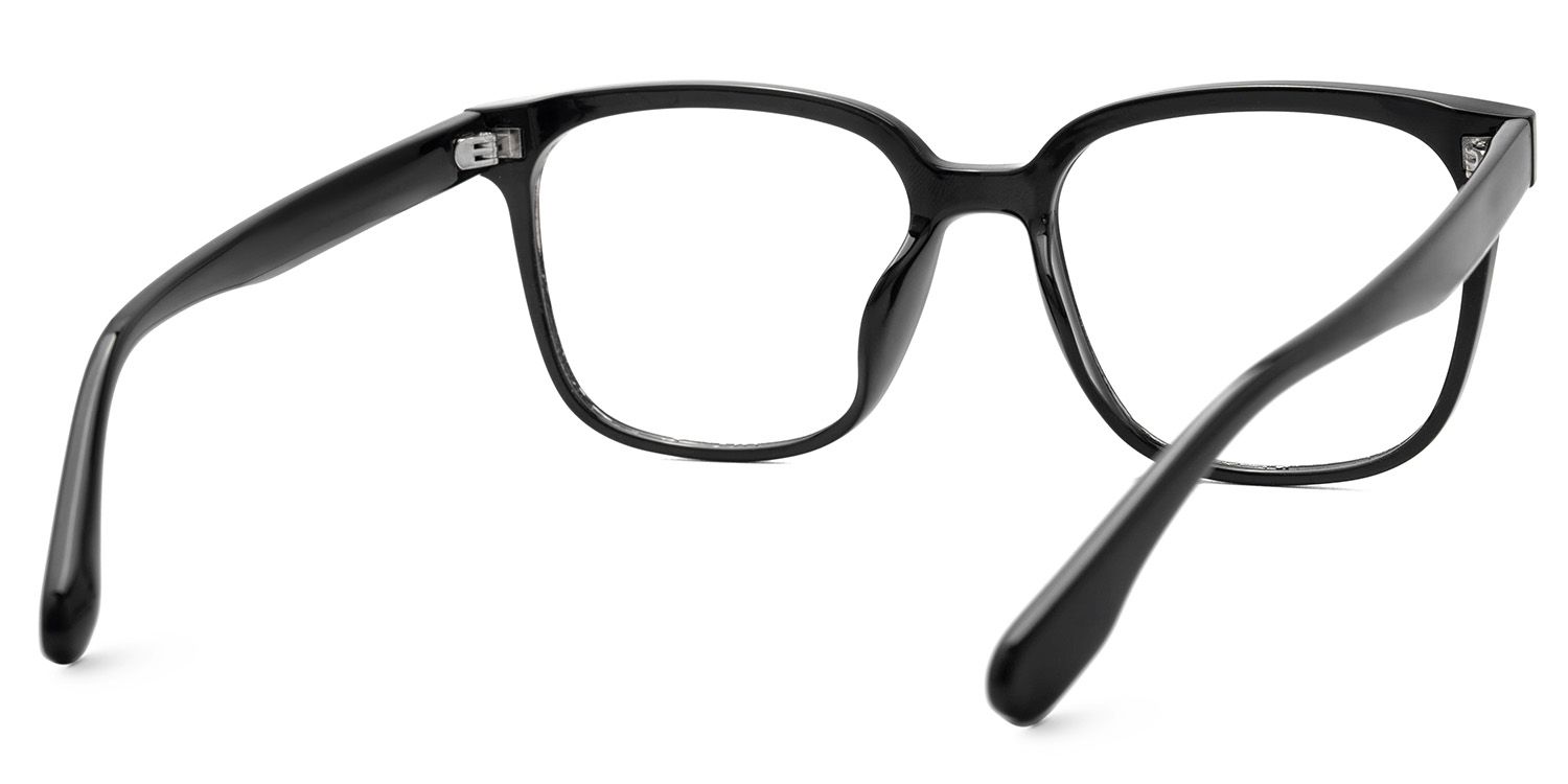 Oglesby Square Blue Light Blocking Glasses Black Frame | ZEELOOL UK3