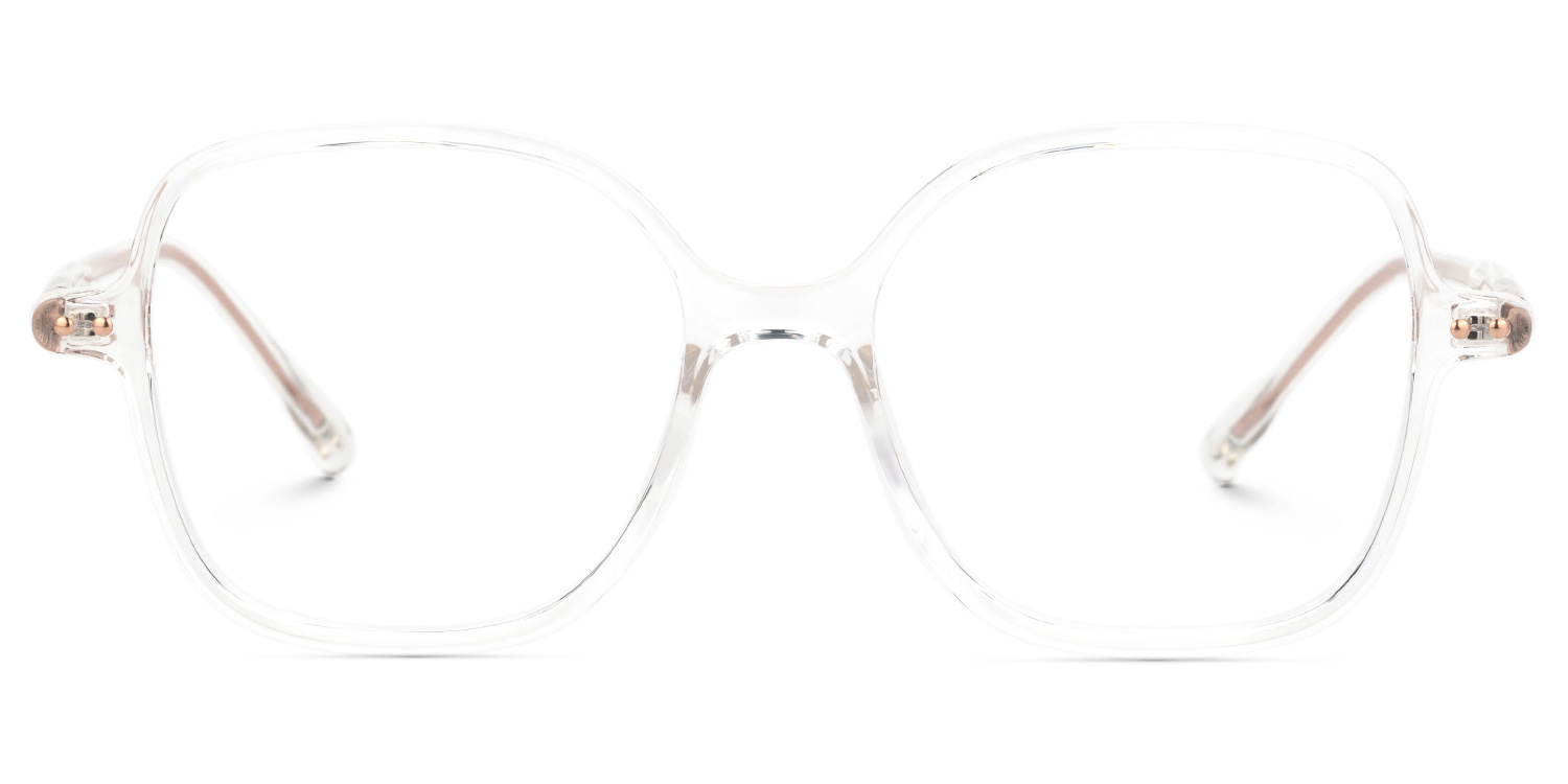 Crystal Lenzie Square Frame Eyeglasses | ZEELOOL UK0
