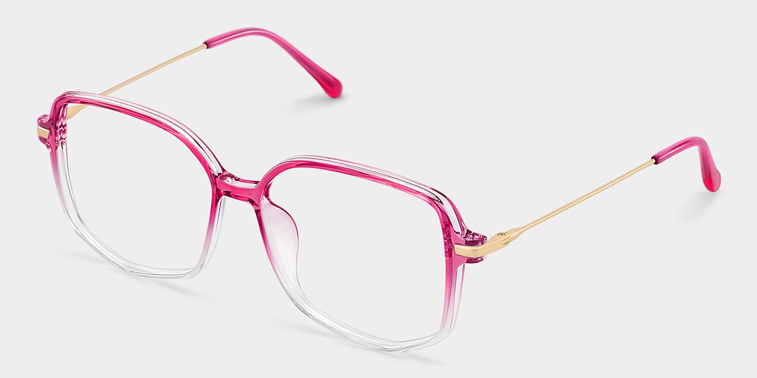 Payton Square Geometric Ombre Frame Glasses | ZEELOOL UK2