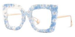 Latanya Square Cobalt Blue Glasses3