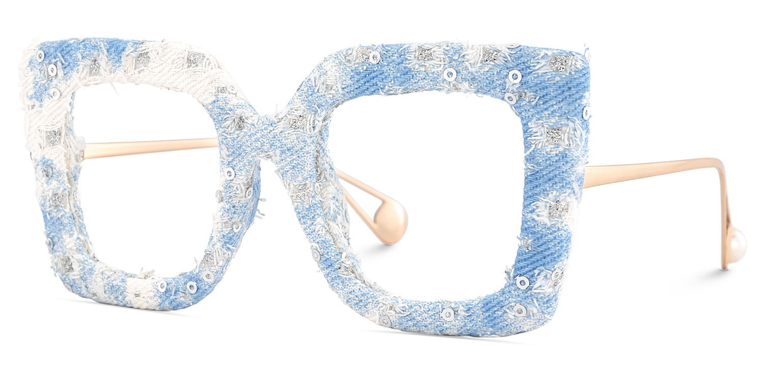 Latanya Square Cobalt Blue Glasses3