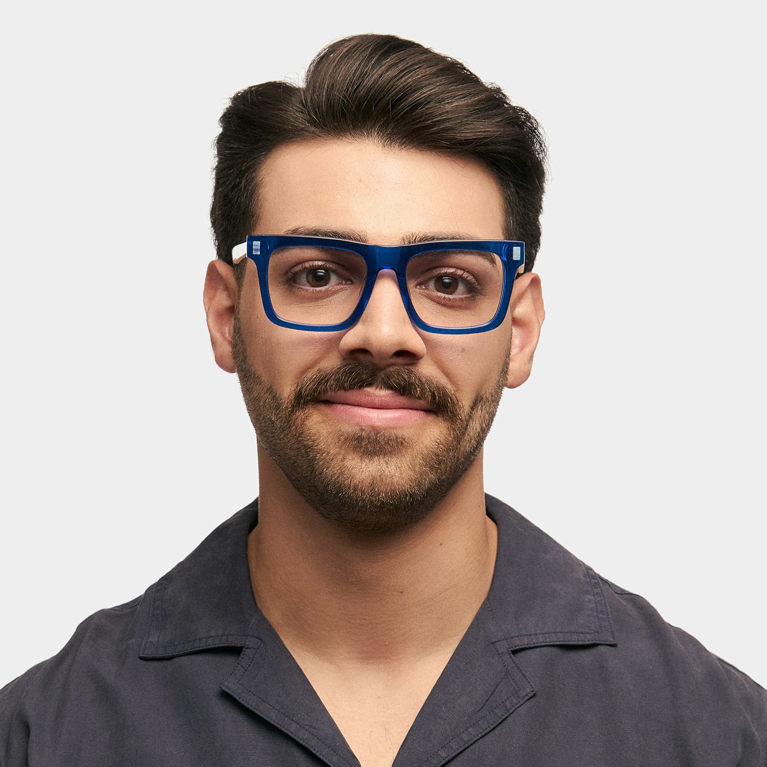 Square Blue Glasses For Men | ZEELOOL UK0