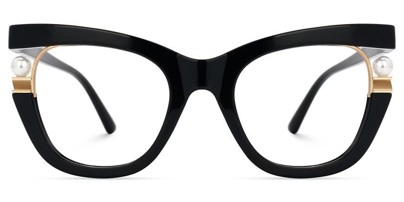 Pearl Cateye Black Glasses