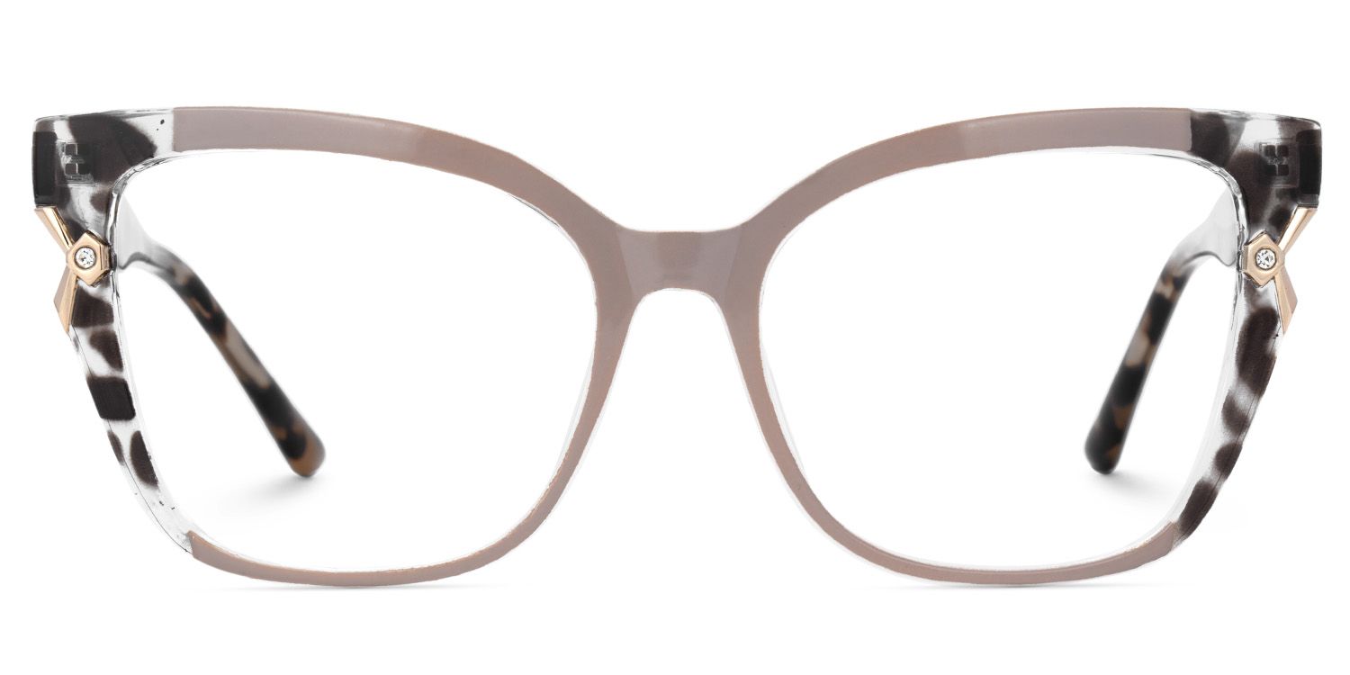 Pink Cat eye Glasses for Oval Face | ZEELOOL UK0