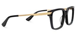 Sayoum Rectangle Black Glasses4
