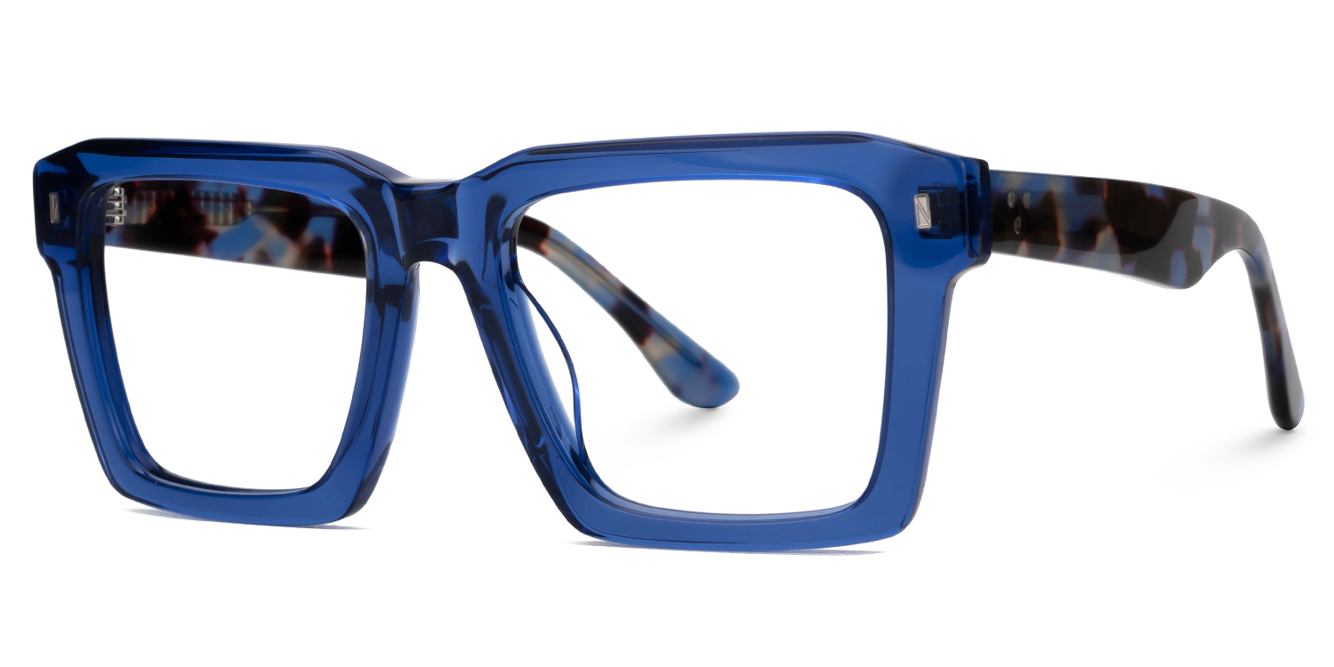 Kenish Square Blue Glasses1