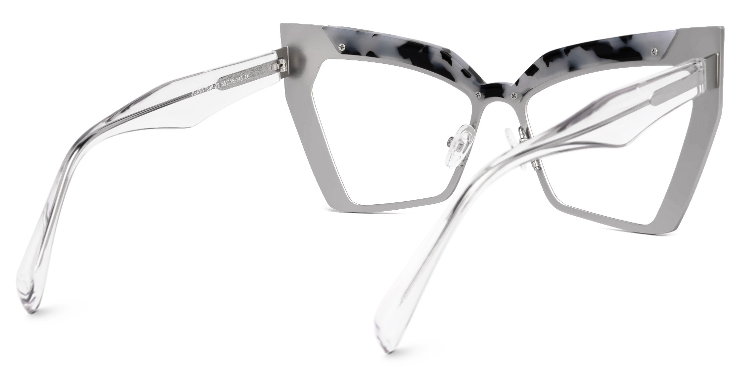 Chrishana Designer Eyeglasses in Butterfly Gray-Tortoise Frame3