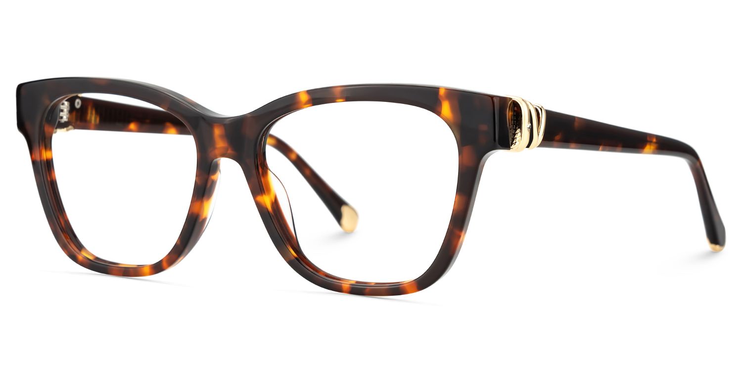 Square Tortoise Eyeglasses- Julian Acetate Frame Glasses3
