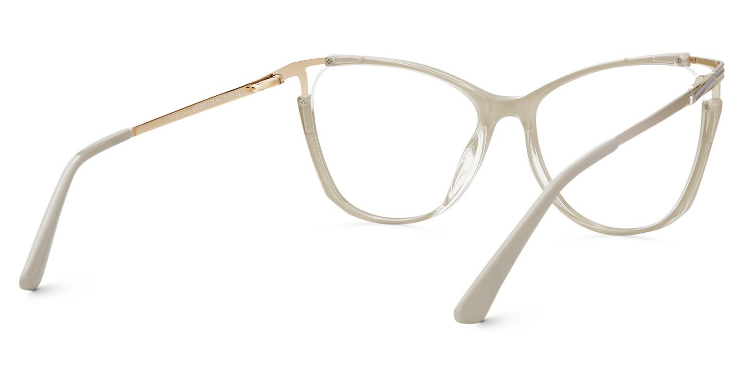 Yomary Cateye Khaki EyeGlasses | ZEELOOL UK4