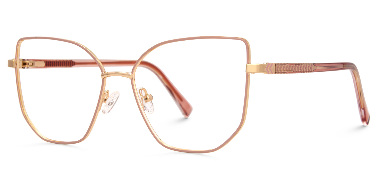 Matte Geometric Sabita Glasses with Full-Frame | ZEELOOL UK1