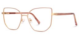 Sabita Geometric Matte Pink Glasses1