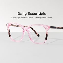 Finnley Pink Square Glasses0