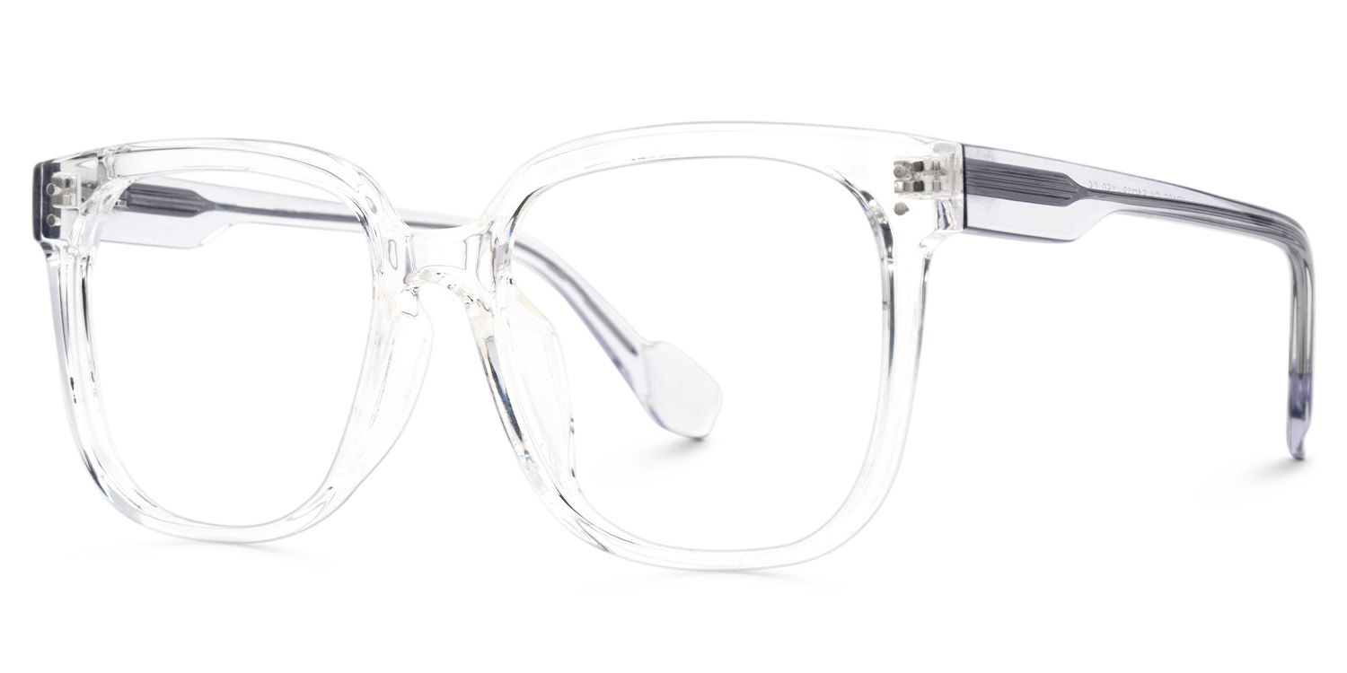 Mikel TR90 Square Clear Frame Glasses | ZEELOOL UK1