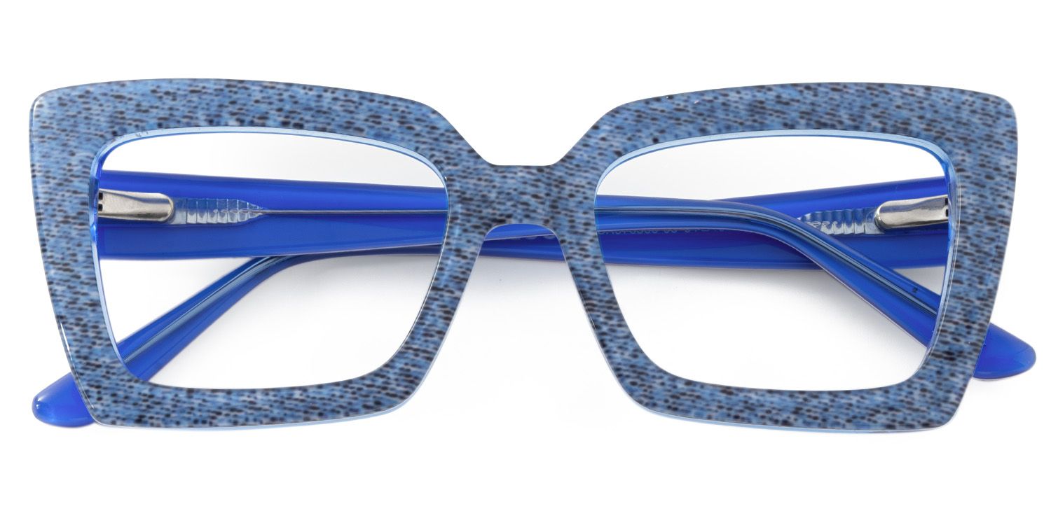 Tootie Eyeglasses in Butterfly Blue Frame | ZEELOOL UK1