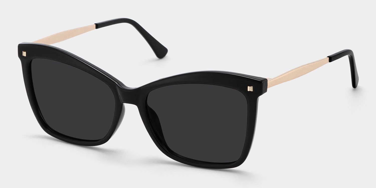 Isaebella Butterfly Black Frame Sunglasses | ZEELOOL UK2
