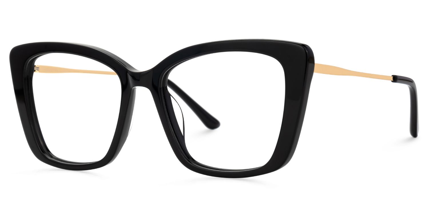 Sheyla Black Cat Eye Frames For Women | ZEELOOL UK2