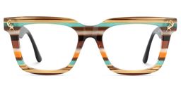 Lauffer Rectangle Multicolor Glasses1