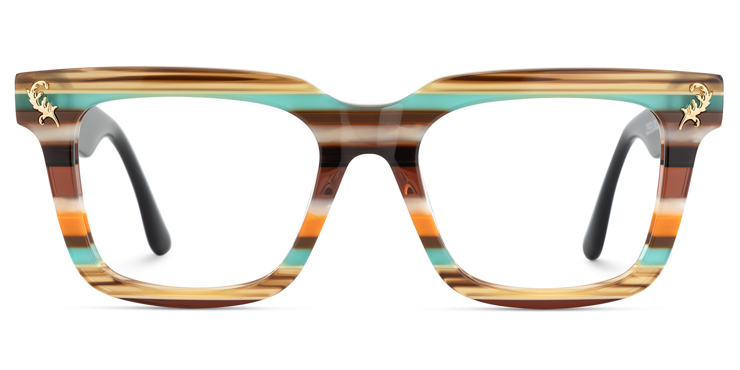 Lauffer Rectangle Multicolor Glasses