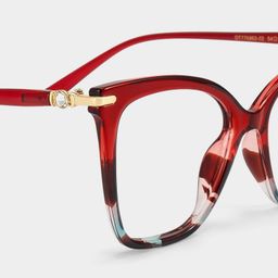 Lamar Red Butterfly Glasses5