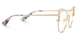 Wallice Cateye Gold Glasses2