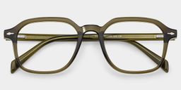 Josh Rectangle Green Glasses2