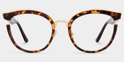 Laraine Cat Eye Tortoise Glasses0