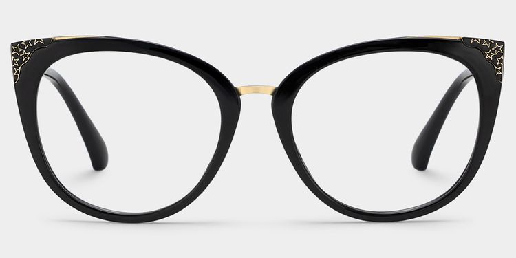 Dalton Cat Eye Black Glasses