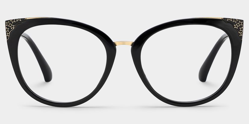 Dalton Cat Eye Black Glasses