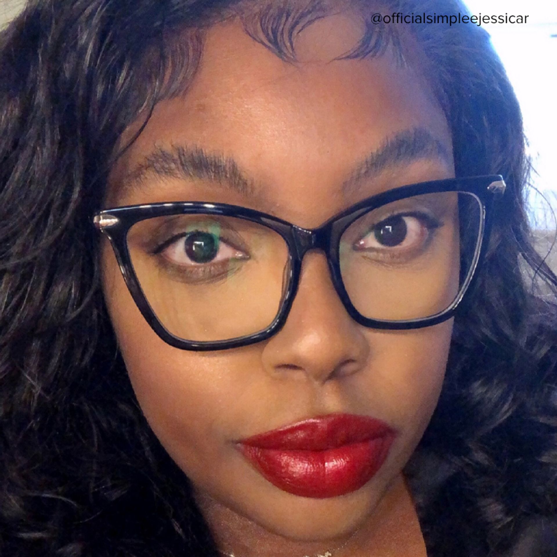 Hilary Butterfly Black Eyeglasses with Oversized Frames9