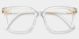 Jacqui Square Clear Glasses1