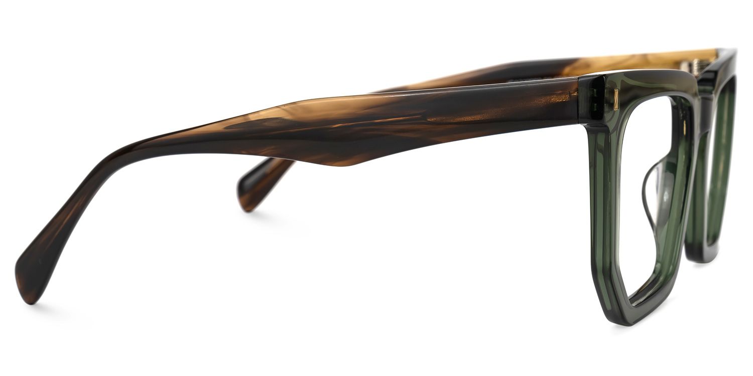 Destiny Square Green Glasses2