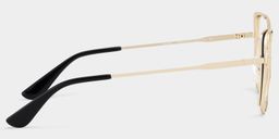 Tessa Cat-Eye Black Gold Glasses4