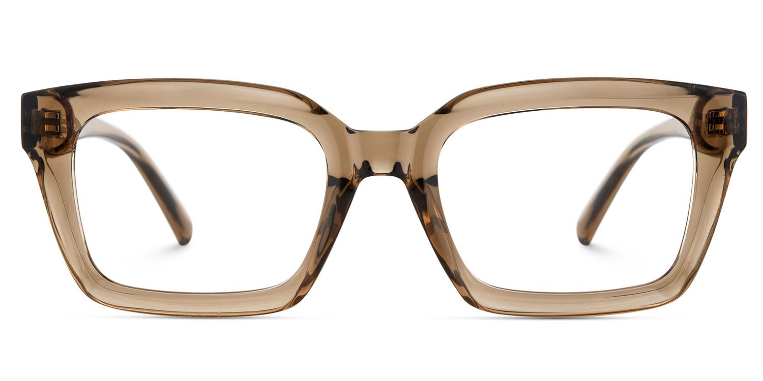 Grover Rectangle Eyeglasses and Beige Color Frames2