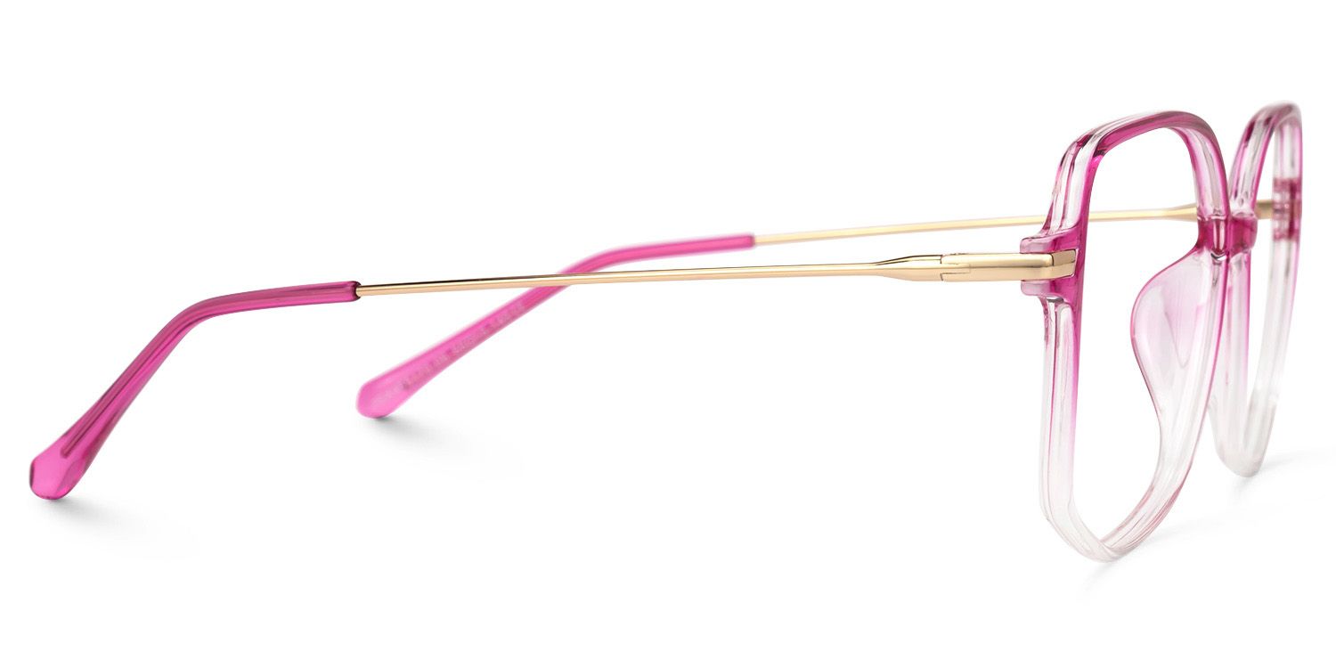 Payton Square Geometric Ombre Frame Glasses | ZEELOOL UK2