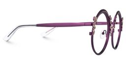 Nelida Round Purple Glasses2
