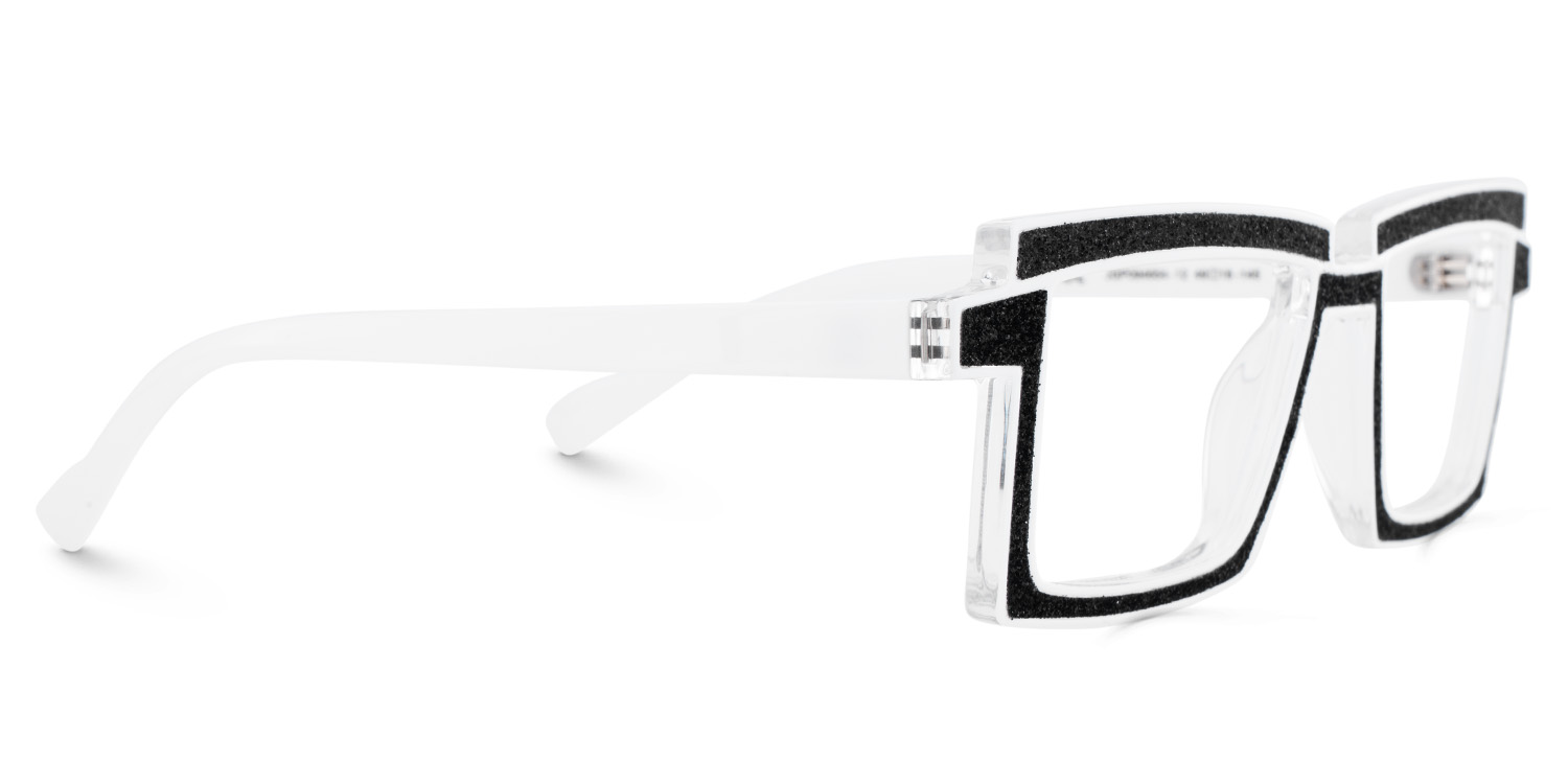 Zephyr Rectangle Black Glasses4