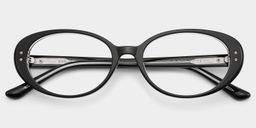 Lennon Black Oval Glasses1