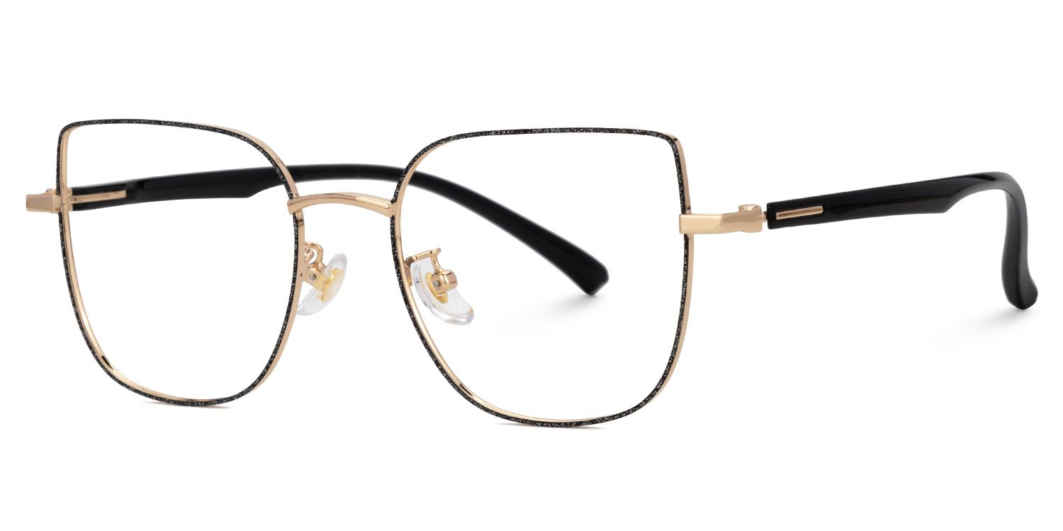 Linda Eyeglasses in Black Cateye Design | ZEELOOL UK1