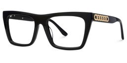 Rascoe Rectangle Black Glasses3