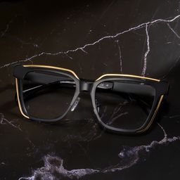 Diorney Black Rectangle Glasses0