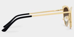 Ellen Cateye Gold Sunglasses3